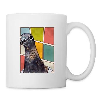 Gustav Stadttaube niedliche Taube - Tasse - Weiß - Rechts