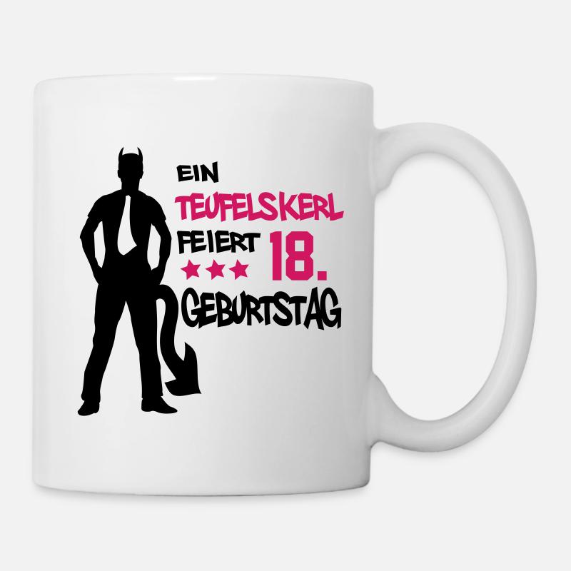 teufelskerl_18 - Tasse - Weiß