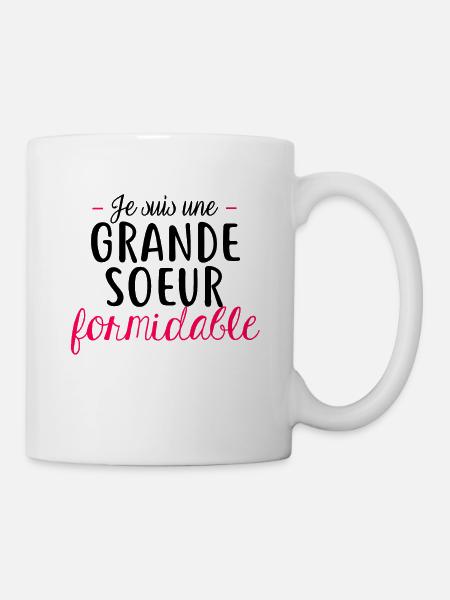 Grande sœur formidable - Mug blanc - blanc