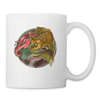 Poisson japonais - Mug blanc - blanc - Droite
