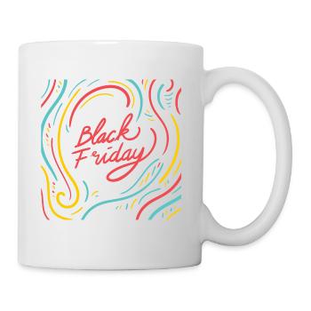 Cadeaux black friday. achats. Magasinez jusqu’à ce que vous tombiez. - Mug blanc - blanc - Droite