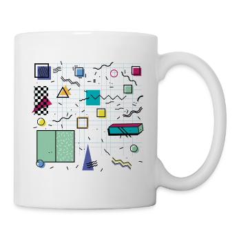 Eldram's Eighties Abstract 01 - Mug - white - Right