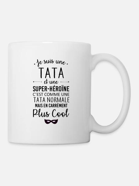 Tata et super-héroïne - Mug blanc - blanc