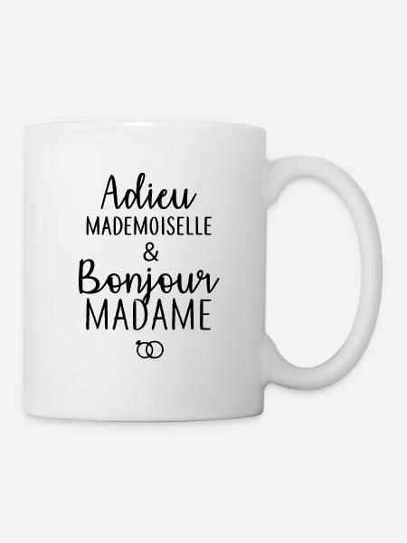 Adieu Mademoiselle - Mug blanc - blanc