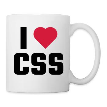 I Love CSS - Mug - white - Right