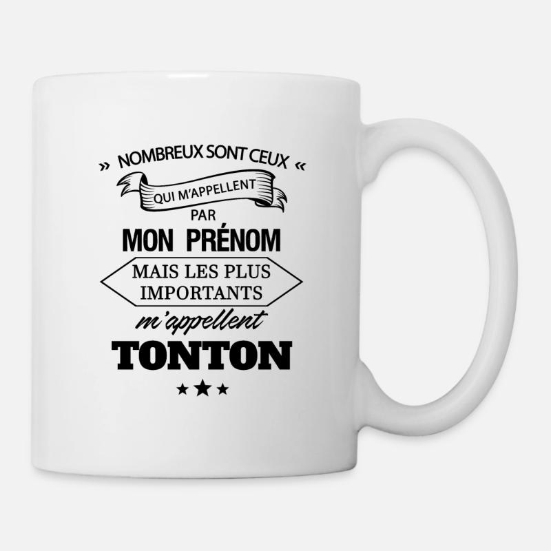 Prénom / tonton - Mug blanc - blanc