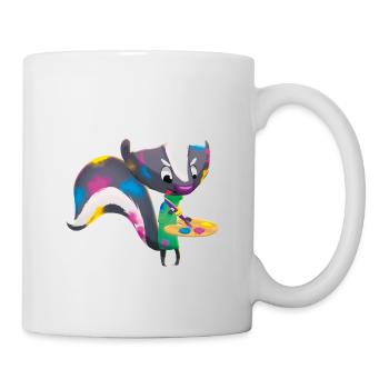Skunk "Anton" - funny forest animal for children - Mug - white - Right