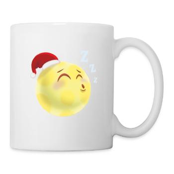 Sleeping Moon - funny illustration for kids - Mug - white - Right