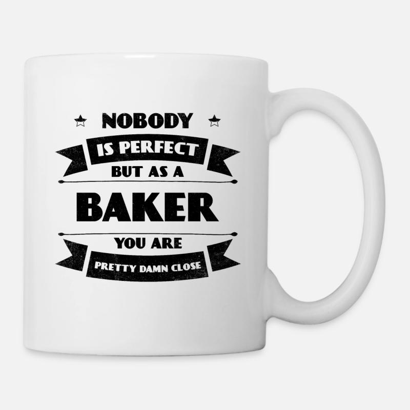 Perfekter Bäcker Bäckerei Brot Backen Gebäck - Tasse - Weiß