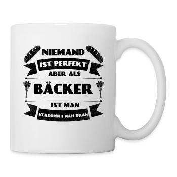 Perfekter Bäcker Bäckerei Brot Backen Gebäck - Tasse - Weiß - Rechts