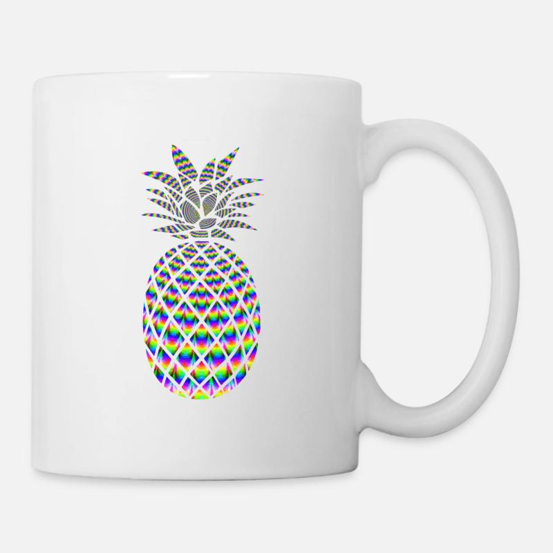 ANANAS PSYCHÉDÉLIQUE - Mug blanc - blanc