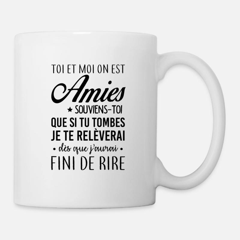 On est amies - Mug blanc - blanc