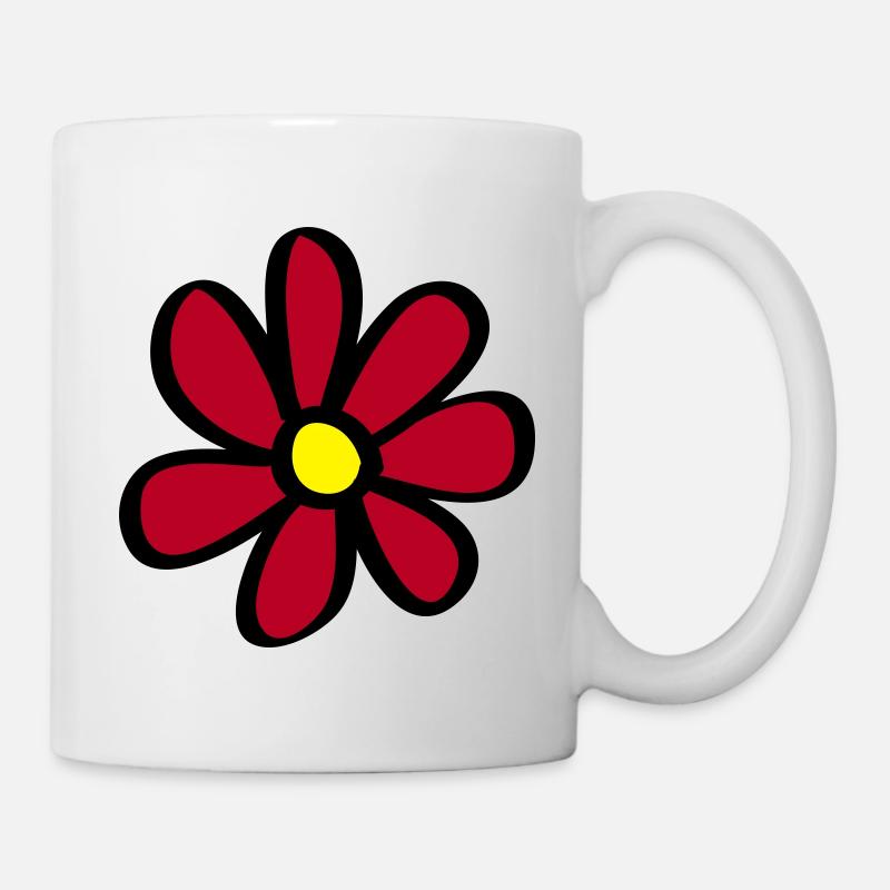 Kwiat - Tasse - Weiß
