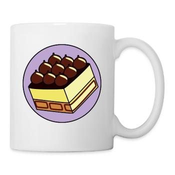 Tiramisu 1 layered dessert Mascarpone Lavender - Mug - white - Right