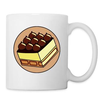 Tiramisu 2 Layer Dessert Mascarpone Cappuccino - Mug - white - Right