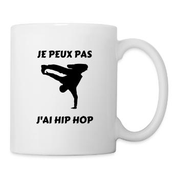 Je peux pas j'ai hip hop - Mug blanc - blanc - Droite