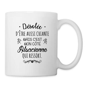 Mon côté Alsacienne - Mug blanc - blanc - Droite