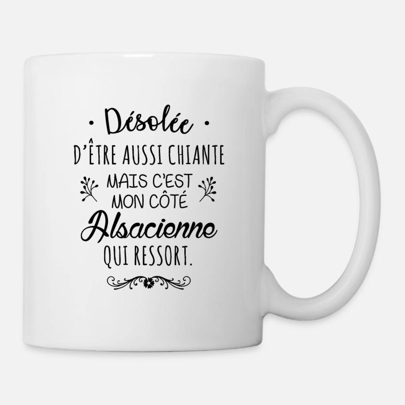Mon côté Alsacienne - Mug blanc - blanc