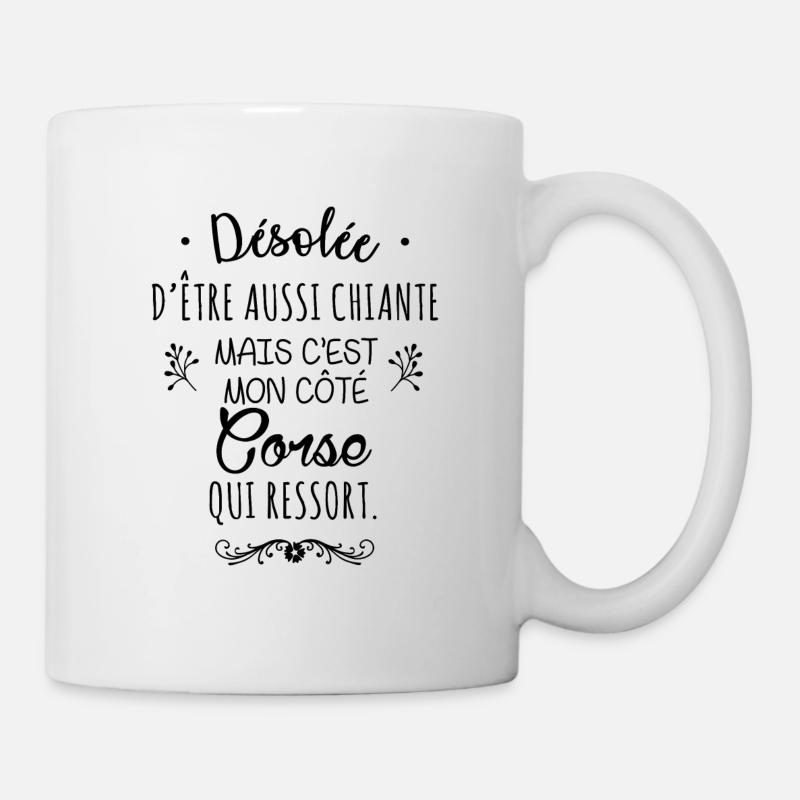 Mon côté Corse - Mug blanc - blanc