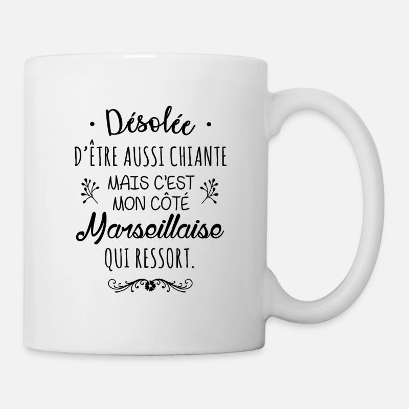 Mon côté Marseillaise - Mug blanc - blanc
