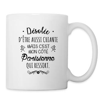 Mon côté Parisienne - Mug blanc - blanc - Droite