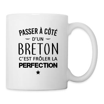 Perfection / Breton - Mug blanc - blanc - Droite