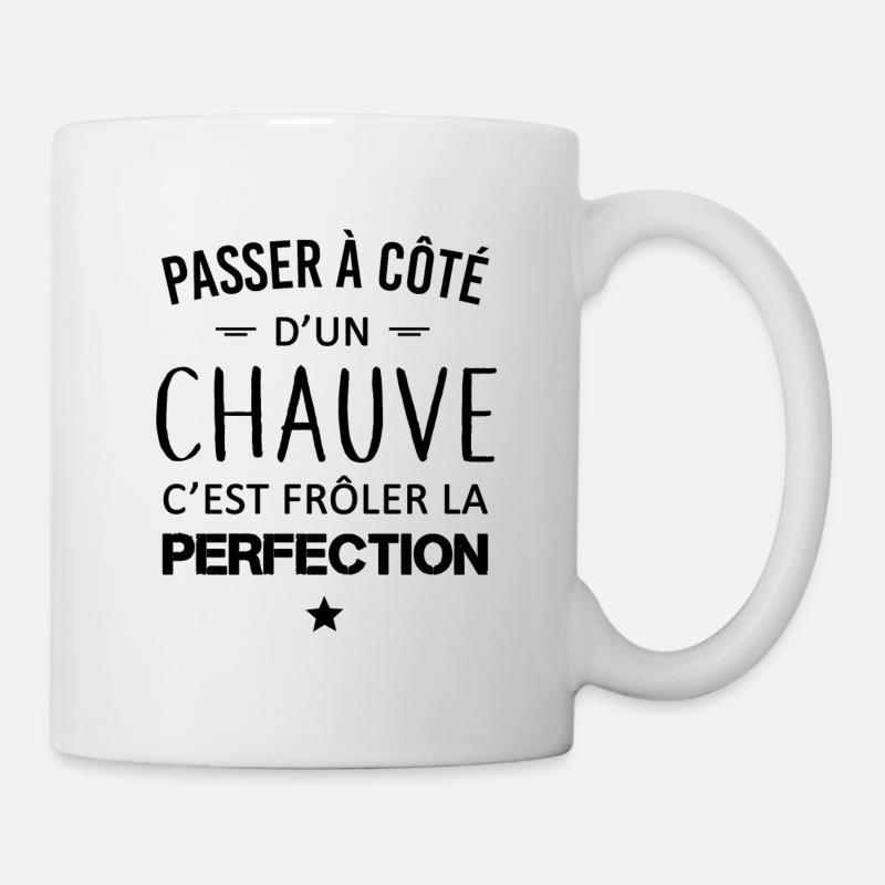 Perfection / Chauve - Mug blanc - blanc