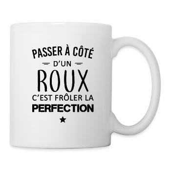Perfection / Roux - Mug blanc - blanc - Droite