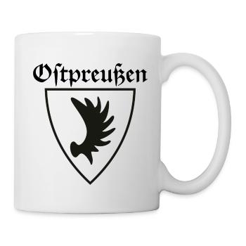 OSTPREUßEN - Wappen mit Elchschaufel - Tasse - Weiß - Rechts