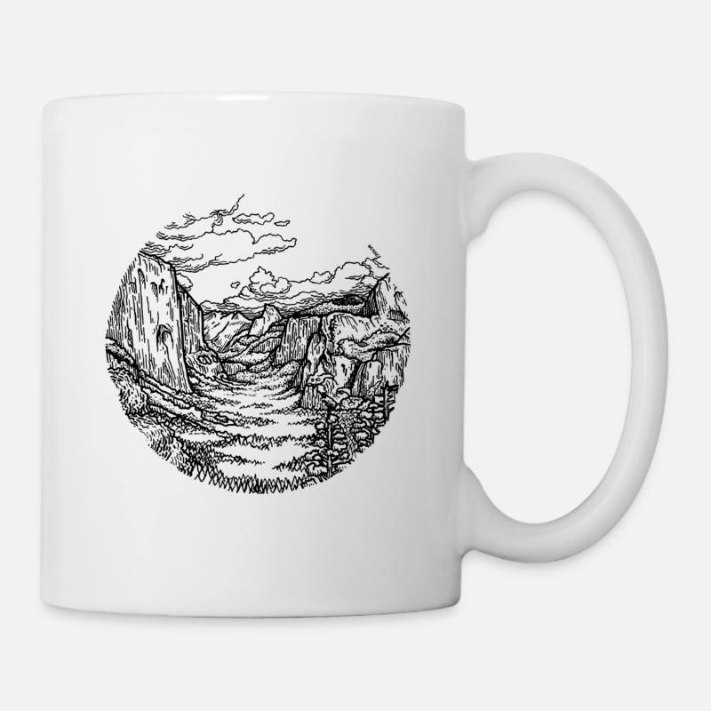 Yosemite Landschaft - Tasse - Weiß