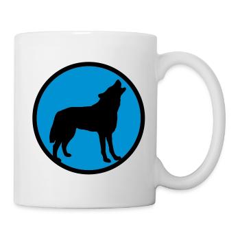 wolf_092011_d_2c - Mug blanc - blanc - Droite