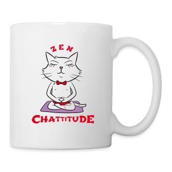 En 2019, optez pour la "Zen Chattitude" ! - Mug blanc - blanc - Droite