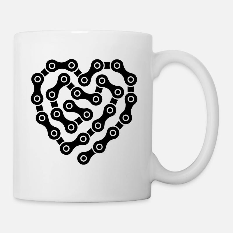 Herz der Ketten - Tasse - Weiß
