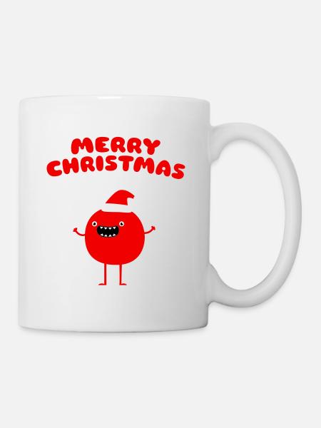 Funny Santa Claus - Merry Christmas - Mug - white