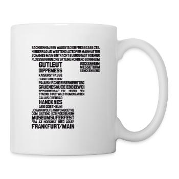 Francfort Noir - Mug blanc - blanc - Droite