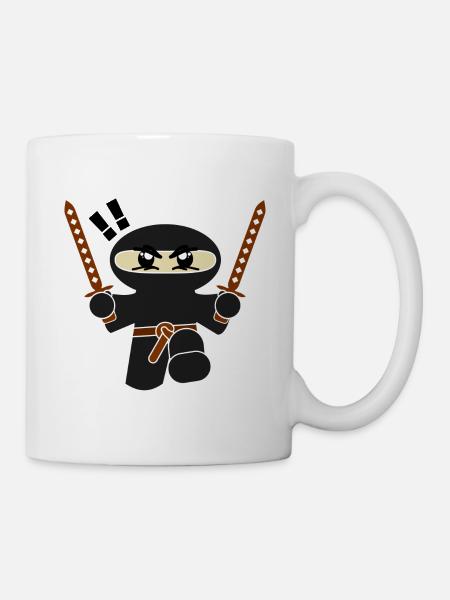 Ninja Ritter - Tasse - Weiß
