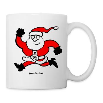 Running Santa Claus - Mug - white - Right