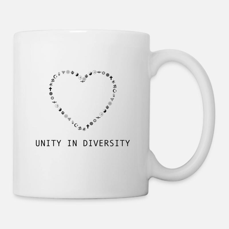 L'unité dans la diversité Imprimer la liberté religieuse - Mug blanc - blanc