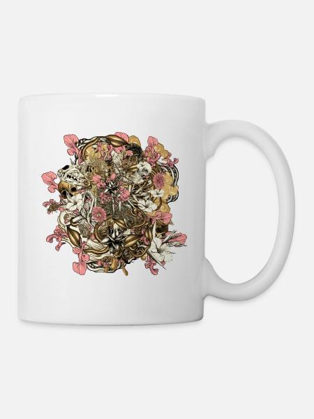 Flower Sechster Mix - Tasse - Weiß