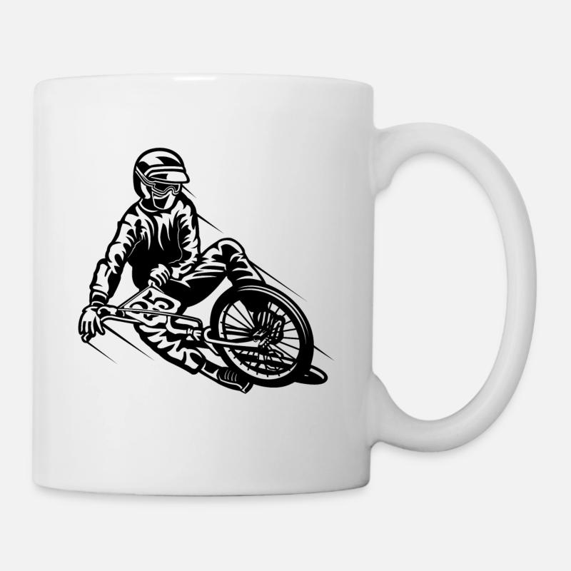 BMX / Mountain Biker 03_schwarz - Tasse - Weiß