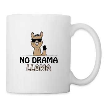 no drama lama - Tasse - Weiß - Rechts