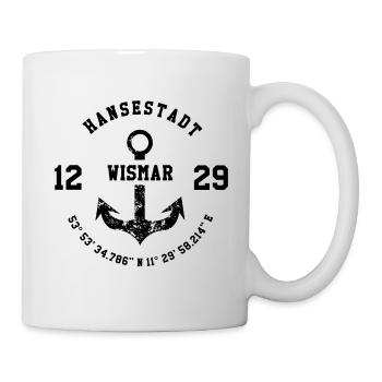 Hanseatic city Wismar - Mug - white - Right