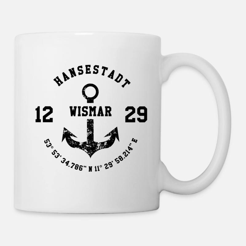 Hansestadt Wismar - Tasse - Weiß