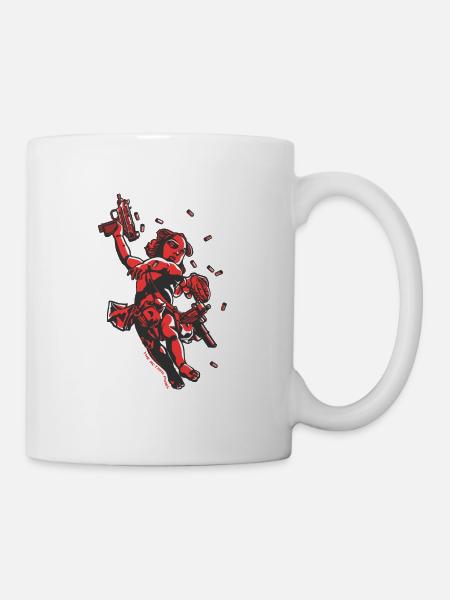 Amors Arme - Tasse - Weiß