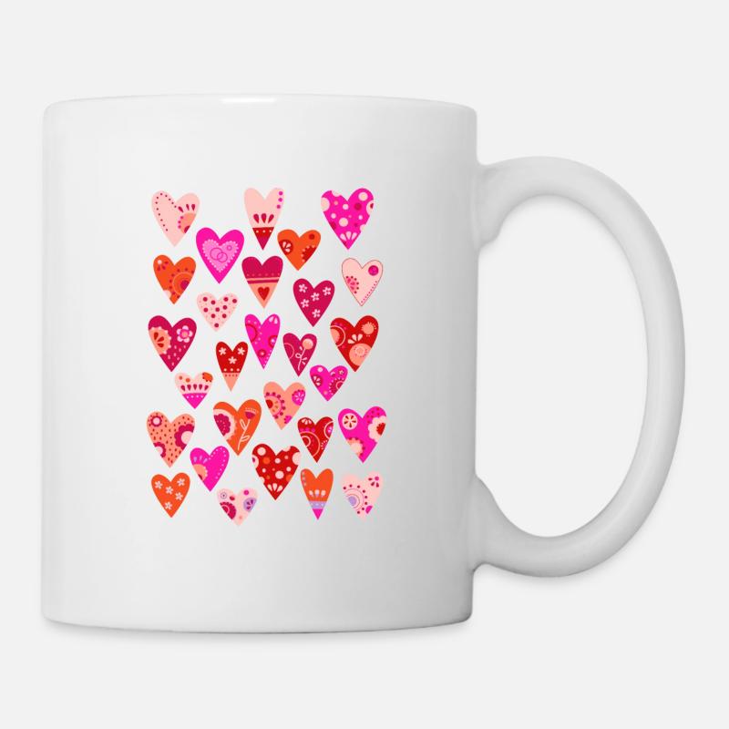 Hearts - Mug - white