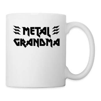 Metal Grandma Family Shirt Cup Gift - Mug - white - Right