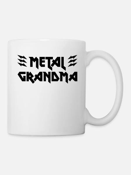 Cadeau de coupe de chemise de famille de grand-mère en métal - Mug blanc - blanc