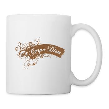 Carpe Diem de - Tasse - Weiß - Rechts