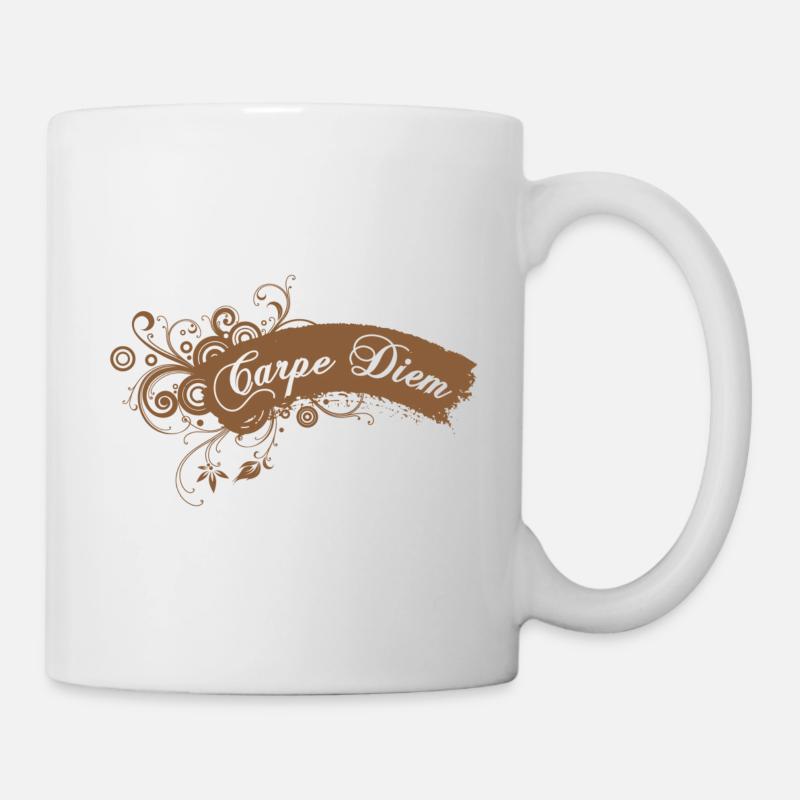 Carpe Diem de - Tasse - Weiß