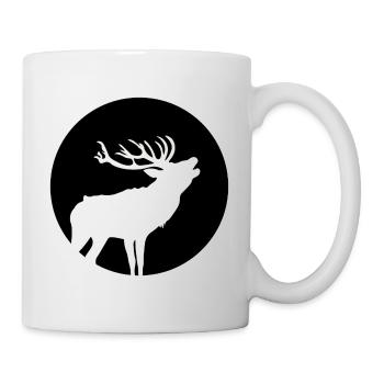 Cerf dans les chasseurs de forêts sauvages cadeaux sauvages - Mug blanc - blanc - Droite
